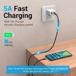 Cable USB 2.0 Vention CQNHD/ USB Macho/ MicroUSB Macho - USB Tipo-C Macho/ 480Mbps/ 50cm/ Gris - PixelPlaza