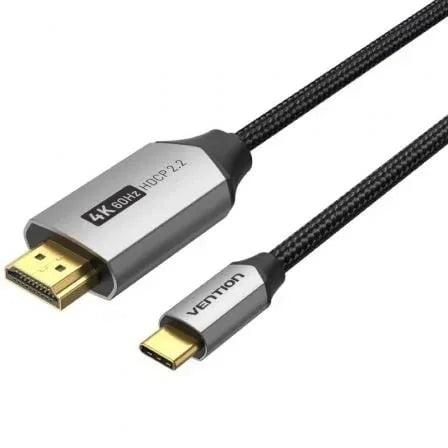 Cable Conversor HDMI 2.0 4K Vention CRBBG/ USB Tipo-C Macho - HDMI Macho/ 1.5m/ Negro - PixelPlaza