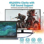 Cable Conversor HDMI 2.0 4K Vention CRBBG/ USB Tipo-C Macho - HDMI Macho/ 1.5m/ Negro - PixelPlaza