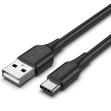 Cable USB 2.0 Tipo-C Vention CTHBD/ USB Tipo-C Macho - USB Macho/ 480Mbps/ 50cm/ Negro - PixelPlaza
