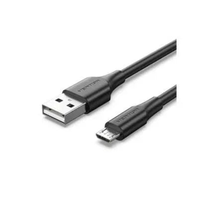 Cable USB 2.0 Vention CTIBI/ USB Macho - MicroUSB Macho/ Hasta 60W/ 480Mbps/ 3m/ Negro - PixelPlaza