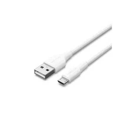 Cable USB 2.0 Vention CTIWI/ USB Macho - MicroUSB Macho/ Hasta 60W/ 480Mbps/ 3m/ Blanco - PixelPlaza