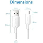 Cable USB 2.0 Tipo-C Vention CTQWH/ USB Tipo-C Macho - USB Macho/ Hasta 60W/ 480Mbps/ 2m/ Blanco - PixelPlaza