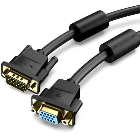Cable Alargador SVGA Vention DAGBI/ VGA Macho - VGA Hembra/ 3m/ Negro - PixelPlaza