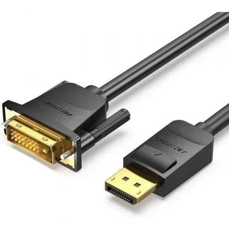 Cable Conversor Vention HAFBH/ DisplayPort Macho - DVI Macho/ 2m/ Negro - PixelPlaza