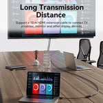 Cable Conversor Vention HBZBB/ DisplayPort Macho - HDMI 4K Hembra/ 15cm/ Negro - PixelPlaza