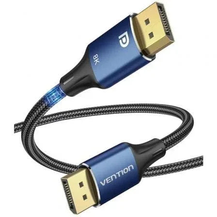 Cable Vention HCELF/ DisplayPort Macho - DisplayPort 8K Macho/ 1m/ Azul - PixelPlaza