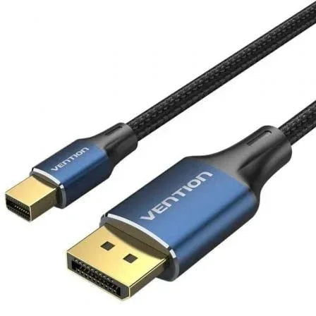 Cable Conversor DisplayPort 1.4 8K Vention HCFLG/ DisplayPort Macho - Mini DisplayPort Macho/ 2m/ Negro y Azul - PixelPlaza