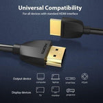 Cable HDMI 2.0 4K Portatil Vention AAIBI/ HDMI Macho - HDMI Macho/ 3m/ Negro - PixelPlaza