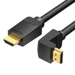 Cable HDMI 2.0 4K Acodado Vention AAQBH/ HDMI Macho - HDMI Macho/ 2m/ Negro - PixelPlaza