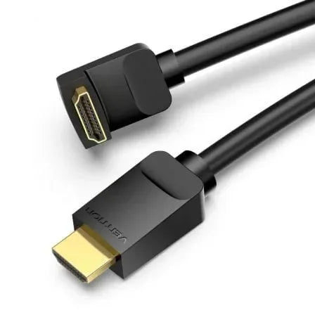 Cable HDMI 2.0 4K Acodado Vention AAQBH/ HDMI Macho - HDMI Macho/ 2m/ Negro - PixelPlaza