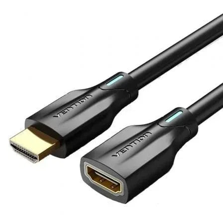 Cable Alargador HDMI 8K Vention AHBBF/ HDMI Macho - HDMI Hembra/ 1m/ Negro - PixelPlaza