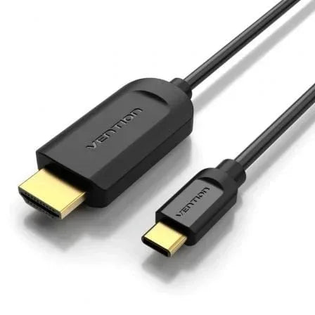 Cable Conversor HDMI 1.4 4K Vention CGUBH/ USB Tipo-C Macho - HDMI Macho/ 2m/ Negro - PixelPlaza