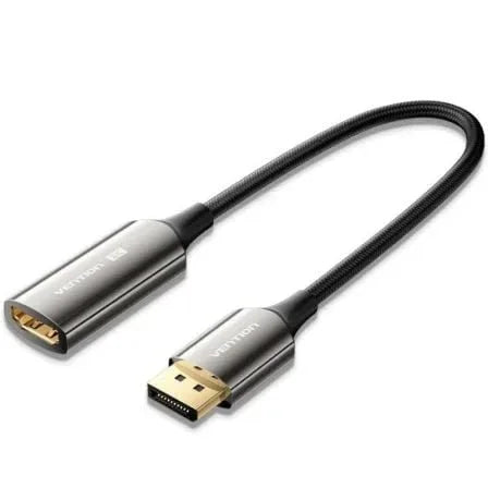Cable Conversor Vention HFNBC/ DisplayPort Macho - HDMI Hembra/ 25cm/ Negro - PixelPlaza