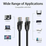 Cable de Red RJ45 UTP Vention IBEBI Cat.6/ 3m/ Negro - PixelPlaza