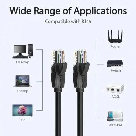 Cable de Red RJ45 UTP Vention IBEBJ Cat.6/ 5m/ Negro - PixelPlaza
