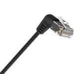 Cable de Red RJ45 UTP Vention IBOBD Cat.6A/ 50cm/ Cabeza Rotatoria 360º/ Negro - PixelPlaza