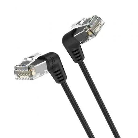 Cable de Red RJ45 UTP Vention IBOBG Cat.6A/ 1.5m/ Cabeza Rotatoria 360º/ Negro - PixelPlaza