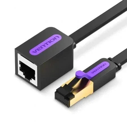 Cable Alargador de Red RJ45 UTP Vention ICBBI Cat.7/ 3m/ Negro - PixelPlaza