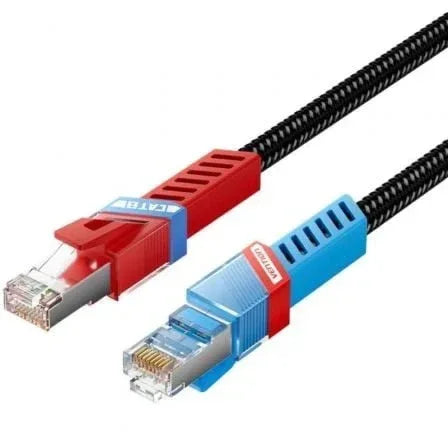 Cable de Red RJ45 SFTP Vention IKJBF Cat.8/ Gaming/ 1m/ Negro - PixelPlaza