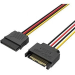 Cable Alimentación 15Pin Vention KDABY/ SATA Macho - SATA Hembra/ 30cm - PixelPlaza