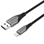 Cable USB 2.0 Lightning Vention LABHD/ USB Macho - Lightning Macho/ 50cm/ Gris - PixelPlaza