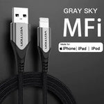 Cable USB 2.0 Lightning Vention LABHD/ USB Macho - Lightning Macho/ 50cm/ Gris - PixelPlaza