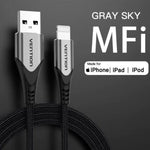 Cable USB 2.0 Lightning Vention LABHG/ USB Macho - Lightning Macho/ 1.5m/ Gris - PixelPlaza