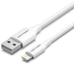 Cable USB 2.0 Lightning Vention LAIWF/ USB Macho - Lightning Macho/ 480Mbps/ 1m/ Blanco - PixelPlaza
