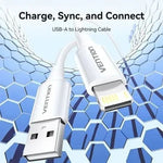 Cable USB 2.0 Lightning Vention LAIWF/ USB Macho - Lightning Macho/ 480Mbps/ 1m/ Blanco - PixelPlaza