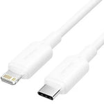 Cable USB 2.0 Tipo-C Lightning Vention LAKWF/ USB Tipo-C Macho - Lightning Macho/ Hasta 27W/ 480Mbps/ 1m/ Blanco - PixelPlaza