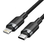 Cable USB Tipo-C Lightning Vention LALBH/ USB Tipo-C Macho - Lightning Macho/ 27W/ 480Mbps/ 2m/ Negro - PixelPlaza