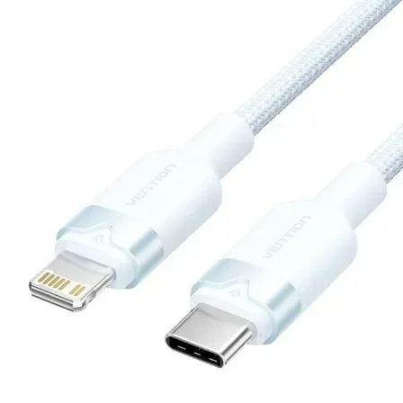 Cable USB Tipo-C Lightning Vention LALSH/ USB Tipo-C Macho - Lightning Macho/ 27W/ 480Mbps/ 2m/ Azul - PixelPlaza