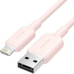 Cable USB 2.0 Lightning Vention LAMPF/ USB Macho - Lightning Macho/ 480Mbps/ 1m/ Rosa - PixelPlaza