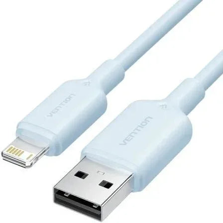 Cable USB 2.0 Lightning Vention LAMSF/ USB Macho - Lightning Macho/ 480Mbps/ 1m/ Azul - PixelPlaza