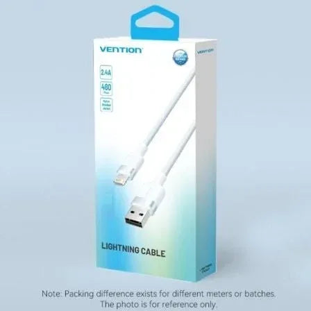 Cable USB Lightning Vention LANBF/ USB Macho - Lightning Macho/ 480Mbps/ 1m/ Negro - PixelPlaza