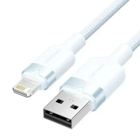 Cable USB 2.0 Lightning Vention LANSF/ USB Macho - Lightning Macho/ 480Mbps/ 1m/ Azul - PixelPlaza
