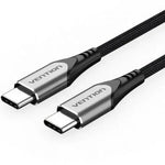 Cable USB 2.0 Tipo-C Vention TADHG/ USB Tipo-C Macho - USB Tipo-C Macho/ Hasta 60W/ 480Mbps/ 1.5m/ Gris - PixelPlaza