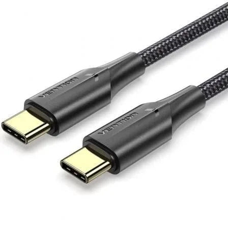 Cable USB 2.0 Tipo-C 3A Vention TAUBH/ USB Tipo-C Macho - USB Tipo-C Macho/ 480Mbps/ 2m/ Negro - PixelPlaza