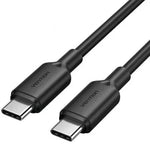 Cable USB 2.0 Tipo-C 3A Vention TRCBF/ USB Tipo-C Macho - USB Tipo-C Macho/ Hasta 60W/ 480Mbps/ 1m/ Negro - PixelPlaza
