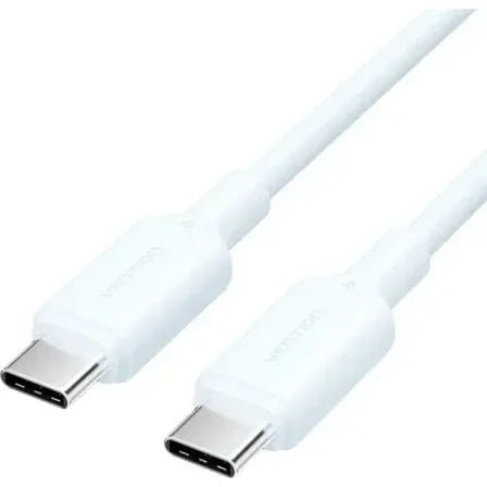 Cable USB 2.0 Tipo-C 3A Vention TRCSF/ USB Tipo-C Macho - USB Tipo-C Macho/ Hasta 60W/ 480Mbps/ 1m/ Azul - PixelPlaza