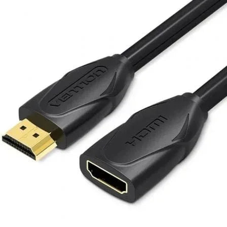 Cable Alargador HDMI Vention VAA-B06-B100/ HDMI Macho - HDMI Hembra/ 1m/ Negro - PixelPlaza