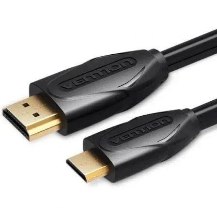 Cable HDMI Vention VAA-D02-B200/ HDMI Macho - Mini HDMI Macho/ 2m/ Negro - PixelPlaza