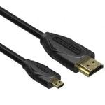 Cable HDMI Vention VAA-D03-B300/ HDMI Macho - Micro HDMI Macho/ 3m/ Negro - PixelPlaza