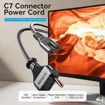 Cable Alimentación Forma 8 Vention ZCLBAC/ CEE7/16 Macho - C7 Hembra/ 1.8m - PixelPlaza