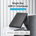 Caja Externa para Disco Duro de 2.5" Vention KPBB0/ USB 3.1/ Sin tornillos - PixelPlaza