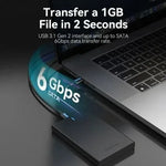 Caja Externa para Disco Duro de 2.5" Vention KPBB0/ USB 3.1/ Sin tornillos - PixelPlaza