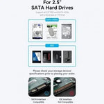 Caja Externa para Disco Duro de 2.5" Vention KPBB0/ USB 3.1/ Sin tornillos - PixelPlaza