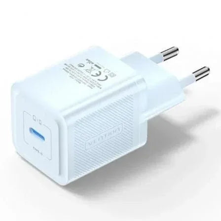 Cargador de Pared GaN Vention FEPL0-EU/ 1xUSB Tipo-C/ 20W - PixelPlaza