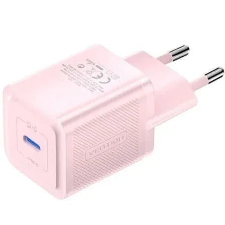 Cargador de Pared GaN Vention FEPP0-EU/ 1xUSB Tipo-C/ 20W - PixelPlaza
